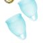Менструальная чаша Satisfyer Feel Confident, 2 шт в наборе, силикон, синий
