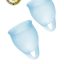 Менструальная чаша Satisfyer Feel Confident, 2 шт в наборе, силикон, голубой