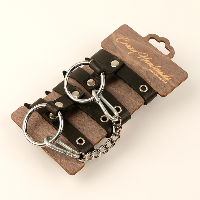 CH-1071 ОДНОСЛОЙНЫЕ НАРУЧНИКИ ИЗ ДВУХ РЕМЕШКОВ CRAZY HANDMADE