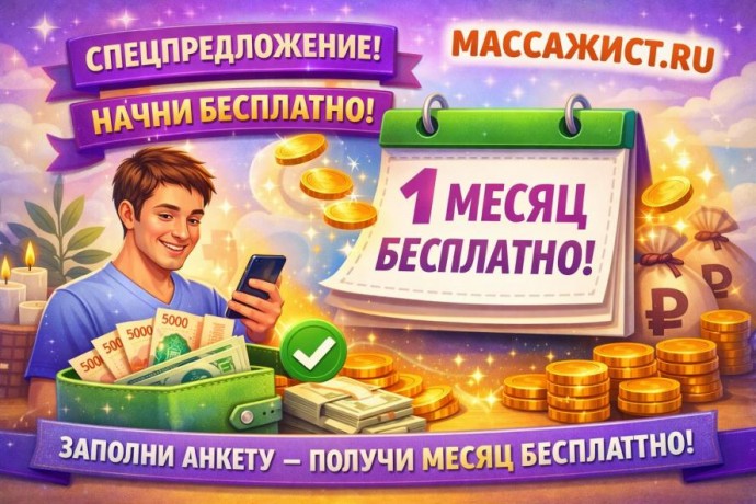 Профессиональная реклама для массажистов бесплатно на МАССАЖИСТ.РУ