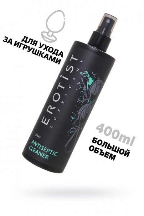 541760 АНТИБАКТЕРИАЛЬНОЕ СРЕДСТВО EROTIST TOY CLEANER, ДЛЯ ОБРАБОТКИ ИГРУШЕК, 400 МЛ